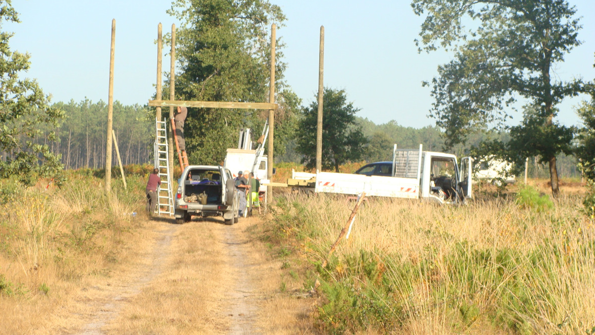 Construction du mirador, 1