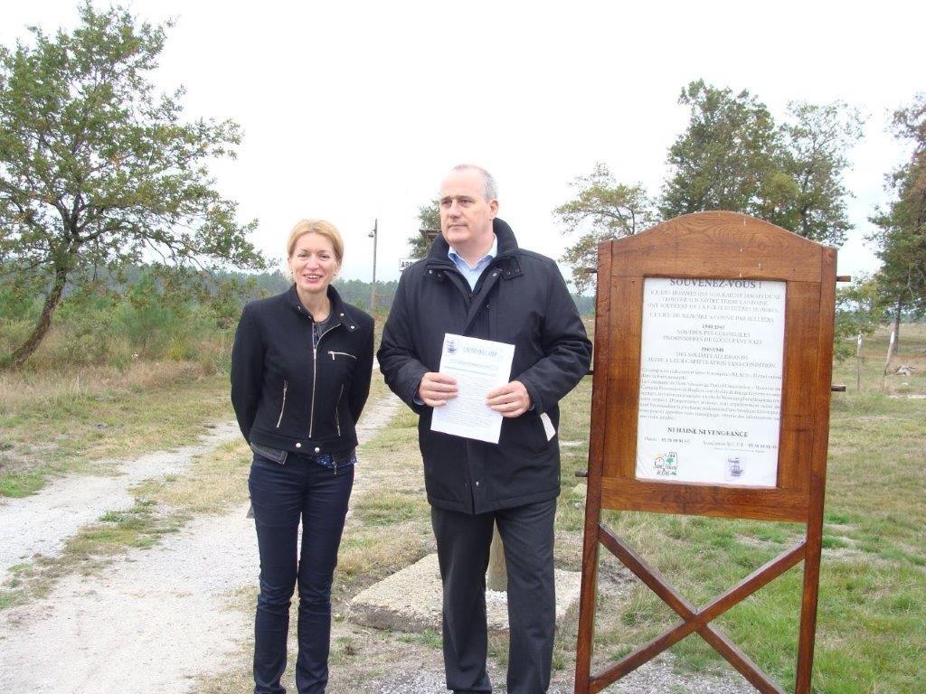 Visite du sous-préfet de Dax, Philippe Malizard et de la secrétaire générale, Fabienne Nivard